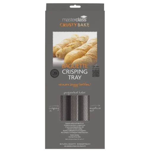 Masterclass Crusty Bake Non-Stick Baguette Tray - 39cm