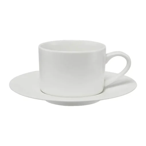 Maxwell & Williams White Basics Straight Cup & Saucer - 230ml