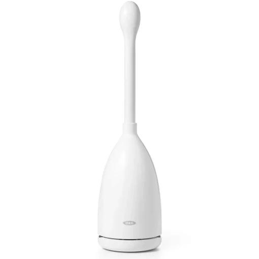 OXO Good Grips Toilet Brush With Rim Cleaner - White