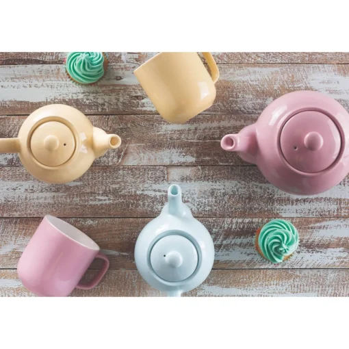 Price & Kensington Stoneware 6 Cup Teapot - Pastel Pink
