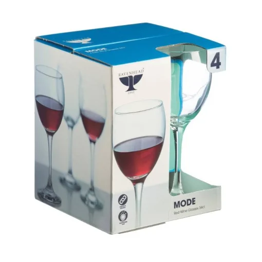 Ravenhead Mode 4 Piece Red Wine Glass Set