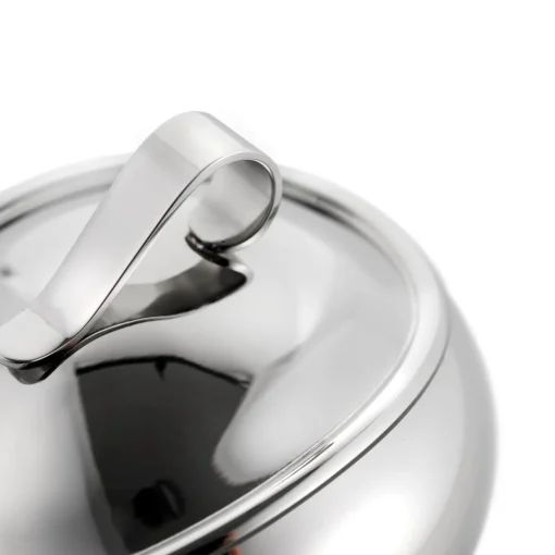 Robert Welch Drift 18 | 10 Mirror Polished Stainless Steel 300ml Sugar Pot with Lid