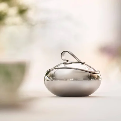 Robert Welch Drift 18 | 10 Mirror Polished Stainless Steel 150ml Sugar Pot with Lid