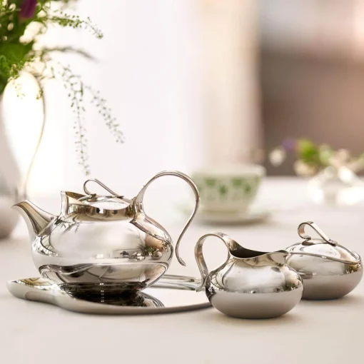 Robert Welch Drift 18 | 10 Mirror Polished Stainless Steel 300ml Sugar Pot with Lid