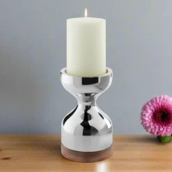 Robert Welch Limbrey Mirror Polished 18 | 10 Stainless Steel Candlestick - Large