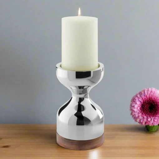 Robert Welch Limbrey Mirror Polished 18 | 10 Stainless Steel Candlestick - Large