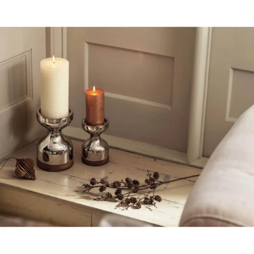 Robert Welch Limbrey Mirror Polished 18 | 10 Stainless Steel Candlestick - Large