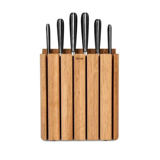 Robert Welch Signature Book 7-Piece Knife Block & Handheld Sharpener Set