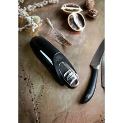 Robert Welch Signature Book 7-Piece Knife Block & Handheld Sharpener Set