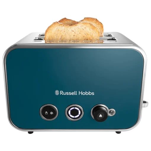 Russell Hobbs Distinctions 2 Slice Toaster - Ocean Blue