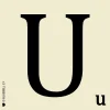 Scrabble Letter U Coaster