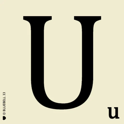 Scrabble Letter U Coaster