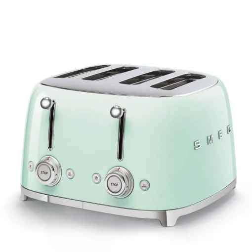 Smeg Jug Kettle & 4 Slice Toaster Set - Pastel Green