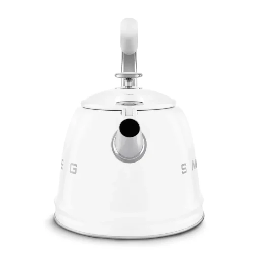 Smeg 50's Retro Style WKF01 Whistling Stove Top Kettle - White