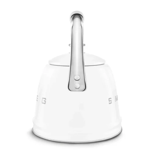 Smeg 50's Retro Style WKF01 Whistling Stove Top Kettle - White