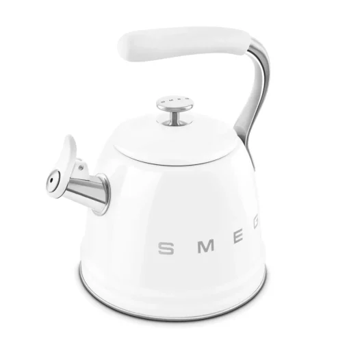 Smeg 50's Retro Style WKF01 Whistling Stove Top Kettle - White