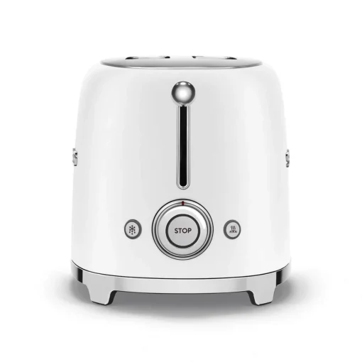 Smeg 50's Style Retro TSF01 2 Slice Toaster - Matte White