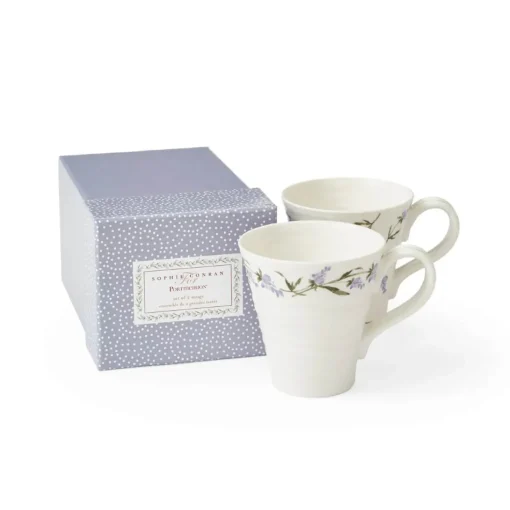 Sophie Conran Porcelain Set of 2 Mugs - Lavandula