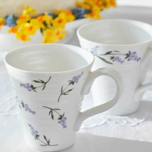 Sophie Conran Porcelain Set of 2 Mugs - Lavandula