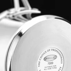 Stellar 7000 Draining Saucepan With Glass Lid - 18cm