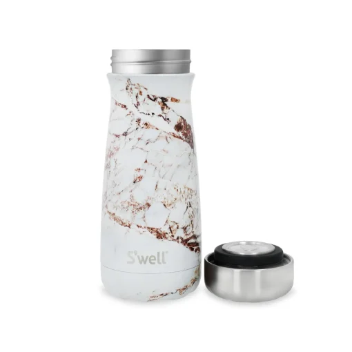 S'well 470ml Traveler Reusable Water Bottle - Calacatta Gold