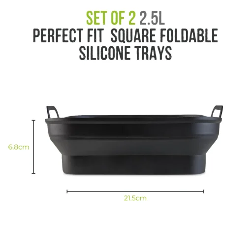 Tower Air Fryer Square Foldable Trays - Pack of 2