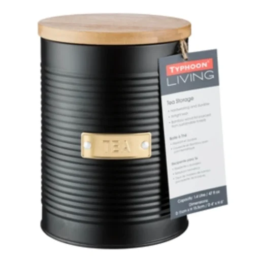 Typhoon Living 3 Piece Canister Set - Otto Black