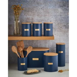 Typhoon Living Bread Bin - Otto Navy