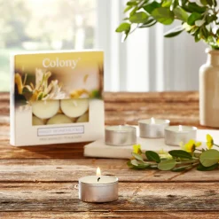 Wax Lyrical Colony Pack of 9 Scented Tealights - Sweet Honeysuckle