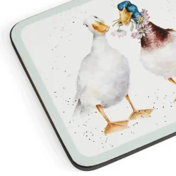 Wrendale Designs by Hannah Dale 4-Piece Coaster Set - Wildflowers