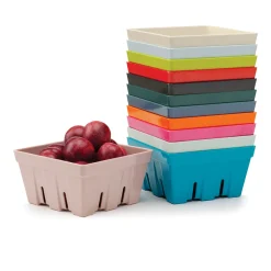 Zeal 19cm Melamine Berry Box & Colander - Forest Green