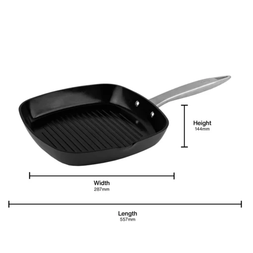 Zyliss Ultimate Pro 26cm Ceramic Non-Stick Square Grill Pan